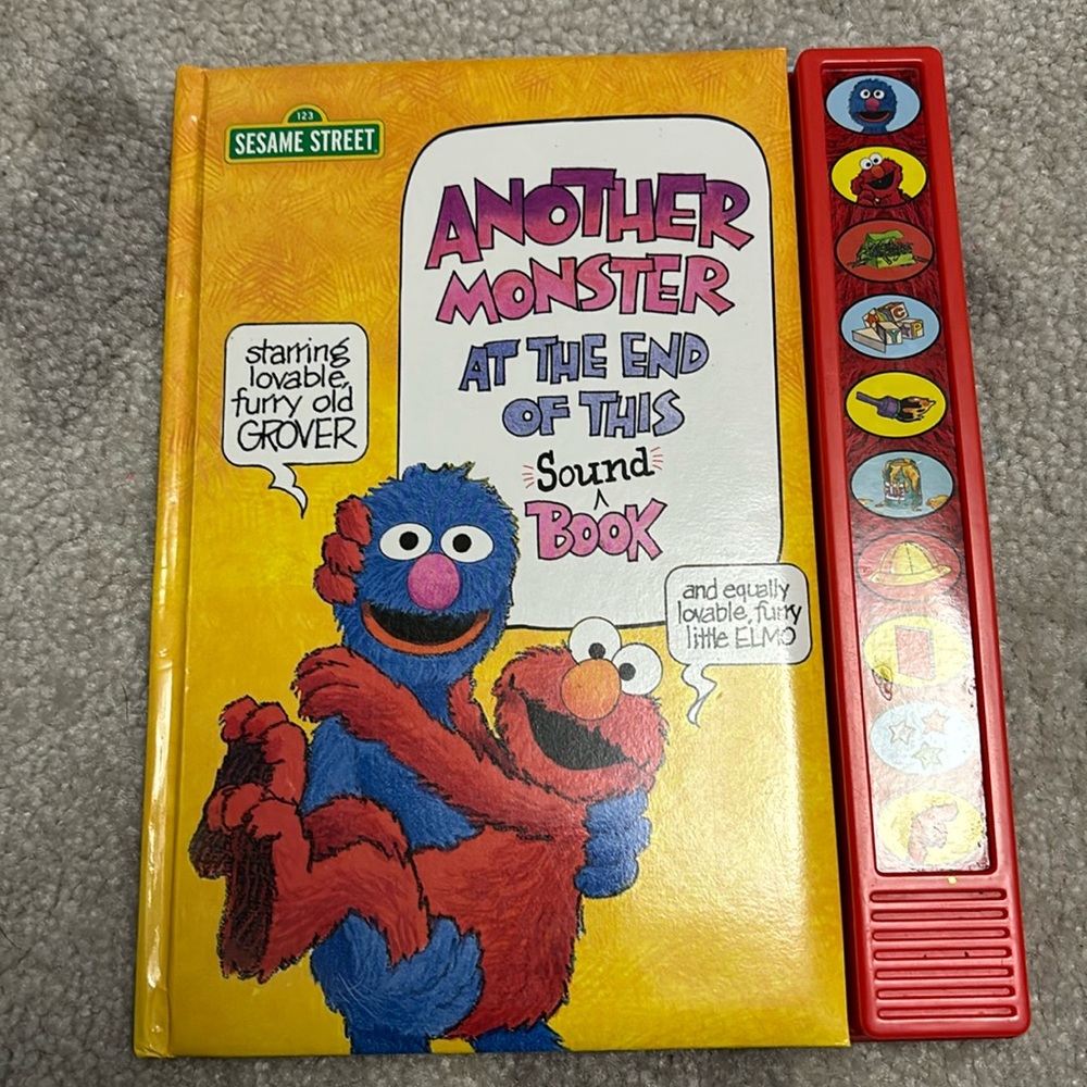 Sesame Street monster book - fair condition